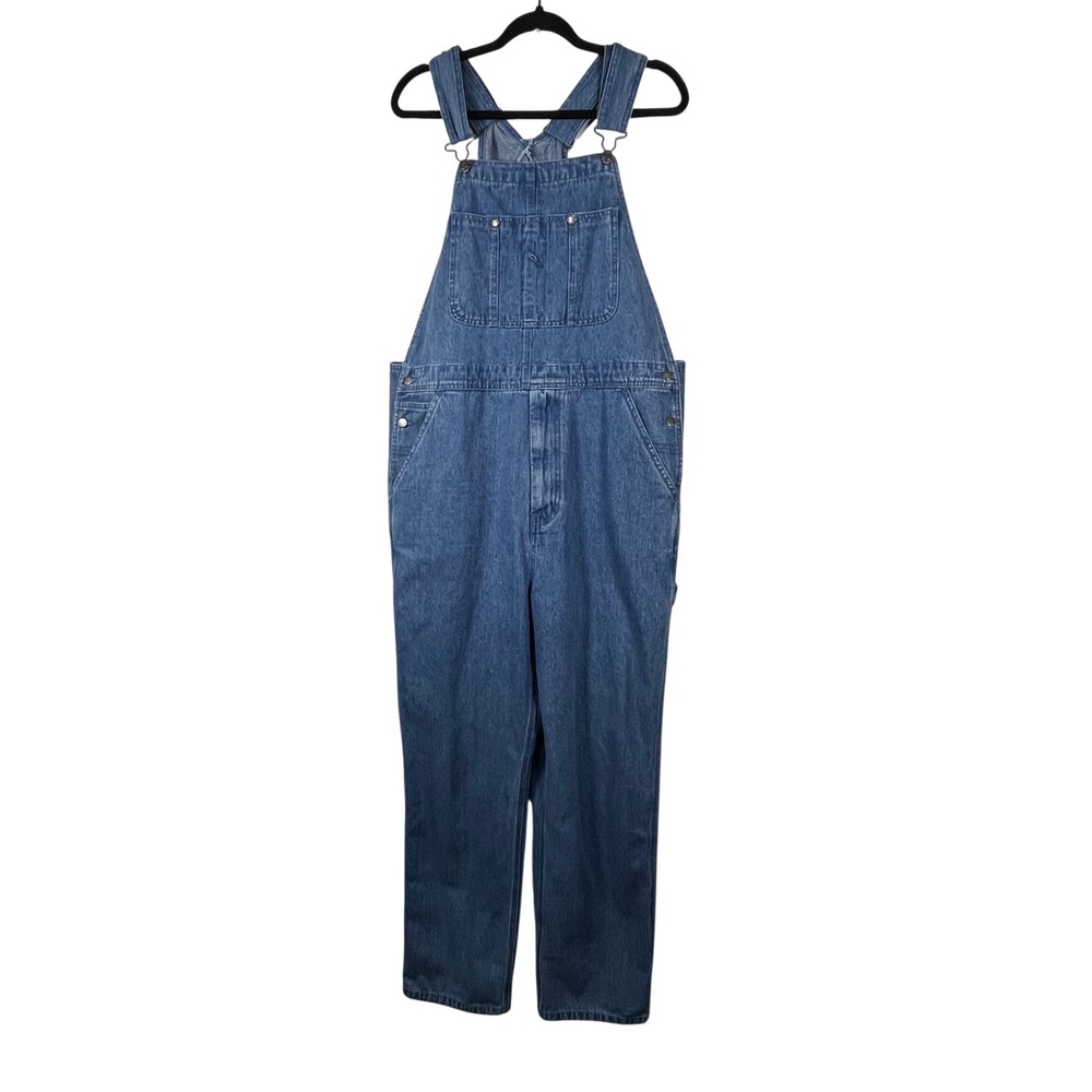 Craftsman‎ Denim Overalls Women Medium Wash Carpenter Bibs Size 36x32